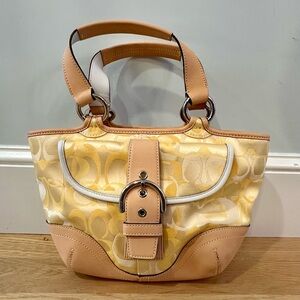 Coach Tan and Cream Women's Bag